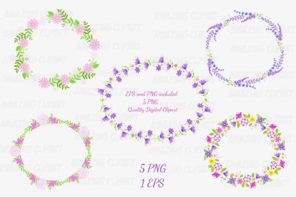 Download Floral Wreaths Clipart, Floral Frame - Clipart Collection