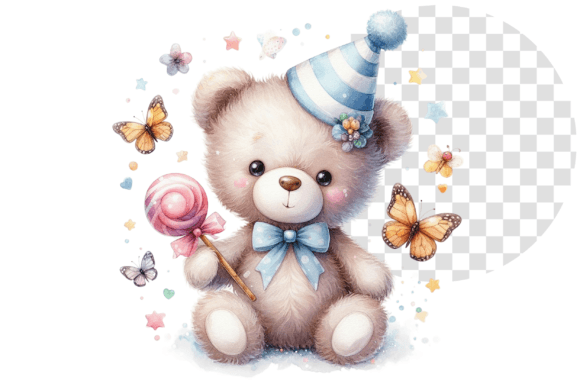 Download TeddyJoy Watercolor Delight Clipart - Clipart Collection