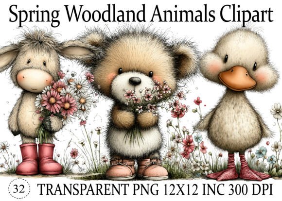 Download Spring Woodland Animals Clipart - Clipart Collection