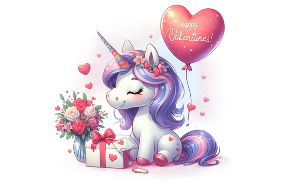 Download Unicorn Valentine Clipart - Clipart Collection