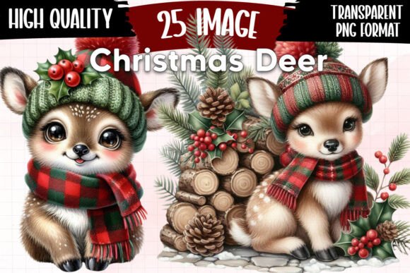 Download Christmas Deer Clipart Winter Reindeer - Clipart Collection