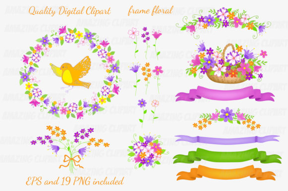 Download Floral Wreaths Clipart, Floral Frame - Clipart Collection