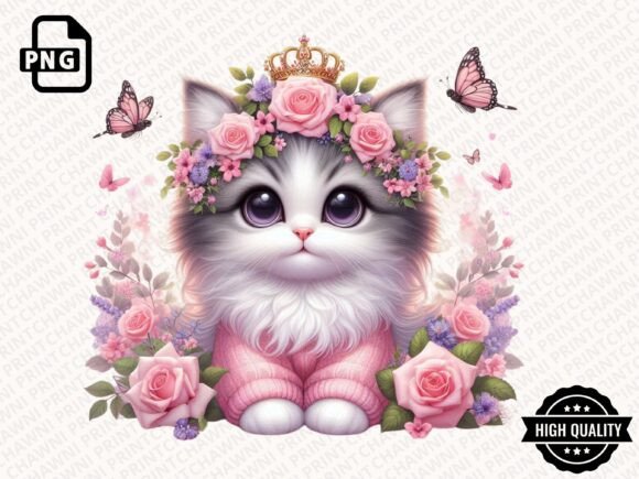 Download Watercolor Cute Kitten Clipart PNG - Clipart Collection
