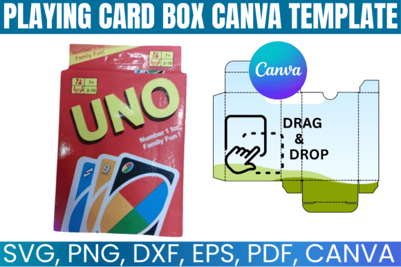 Download Playing Card Box Editable Canva Template - Editable canva Collection
