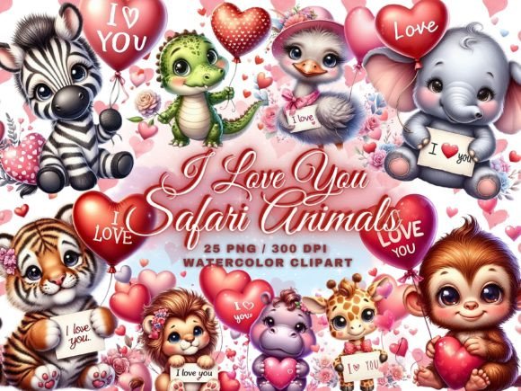 Download Safari Baby Animals Jungle Clipart PNG - Clipart Collection