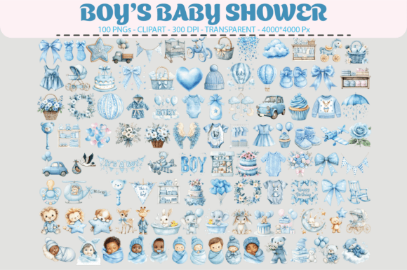 Download Boy Baby Shower Clipart – 100 PNGs - Clipart Collection