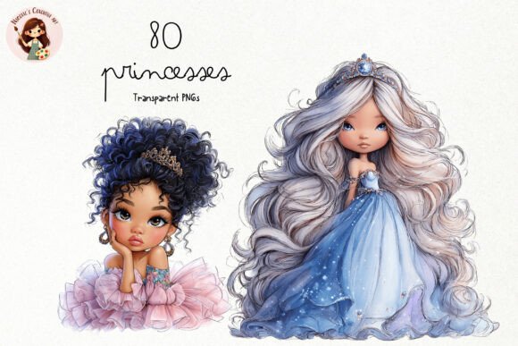 Download Cute Princesses PNG Clipart Bundle - Clipart Collection