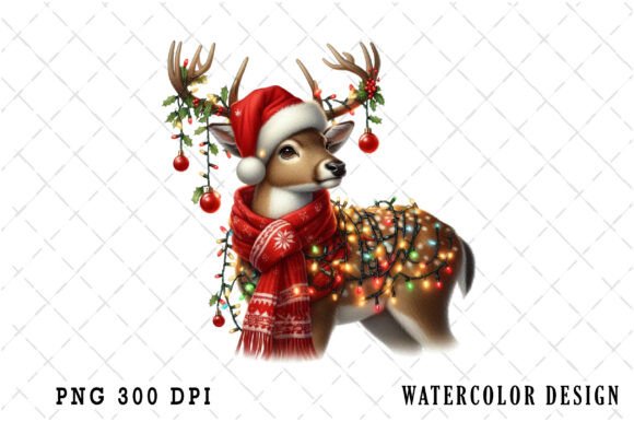 Download Funny Christmas Reindeer Clipart Bundle - Clipart Collection