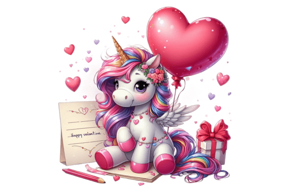 Download Unicorn Valentine Clipart - Clipart Collection
