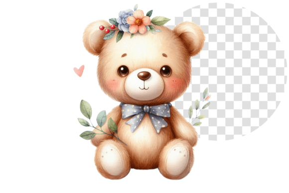 Download TeddyJoy Watercolor Delight Clipart - Clipart Collection