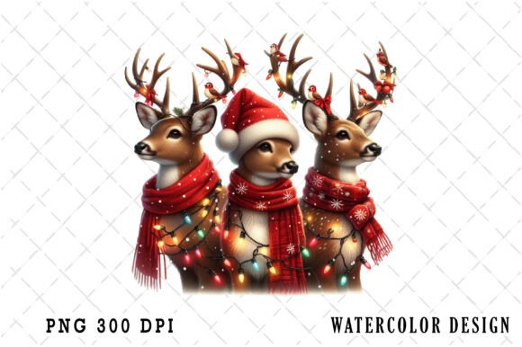 Download Funny Christmas Reindeer Clipart Bundle - Clipart Collection