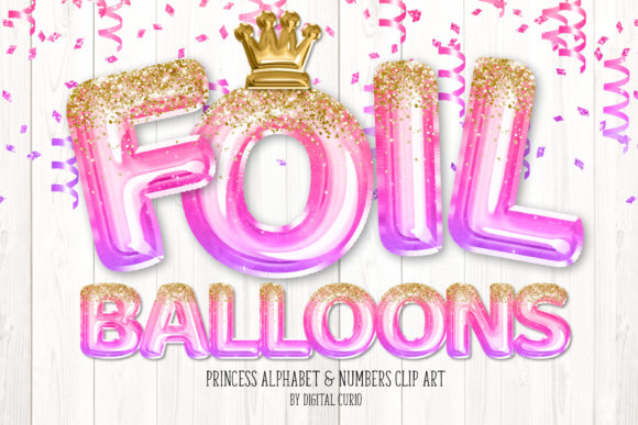 Download Princess Foil Balloon Alphabet Clipart - Clipart Collection