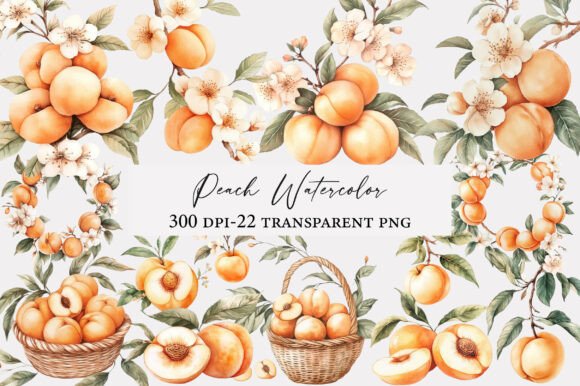 Download Peach Watercolor Clipart - Clipart Collection