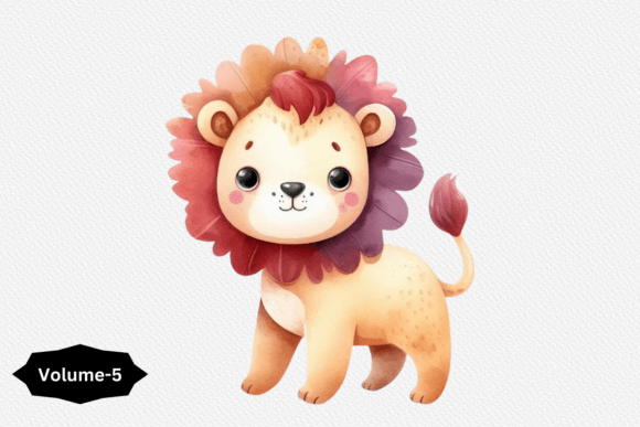Download Watercolor Lion Clipart - Clipart Collection