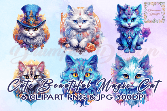 Download Magic Cat Watercolor Clipart - Clipart Collection