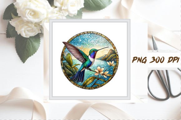 Download Stained Glass Hummingbird Clipart PNG - Clipart Collection